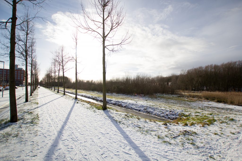 Winterweer in Groningen